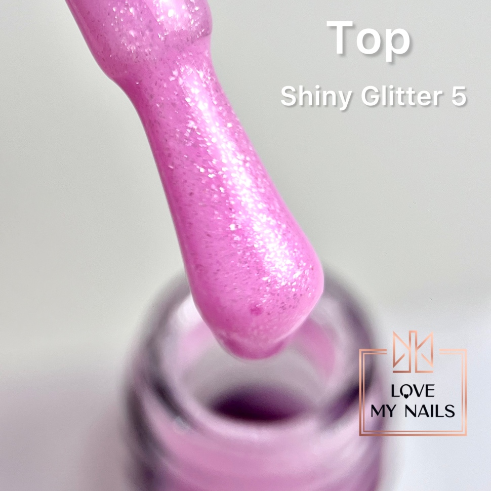 EffectTop Coat Shiny Glitter 5 NO WIPE 10ml by Love My Nails