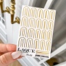 Selbstklebende Sticker S-22 gold