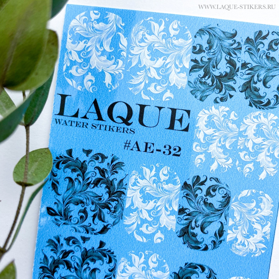 Sticker design AE32 by LAQUE (water soluble stickers)