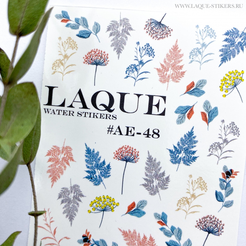 Sticker design AE48 by LAQUE (water soluble stickers)