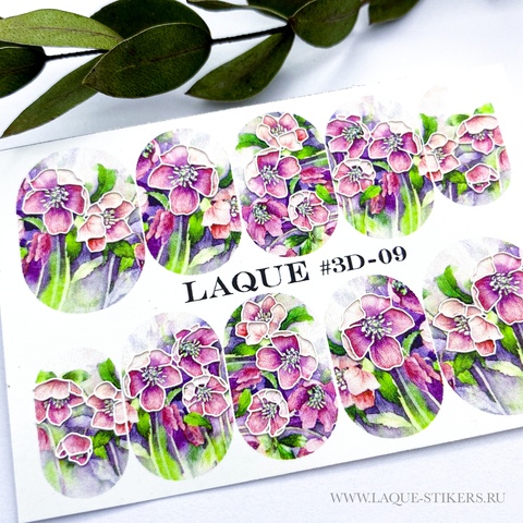 3D Sticker Design 3D09 (water soluble stickers)