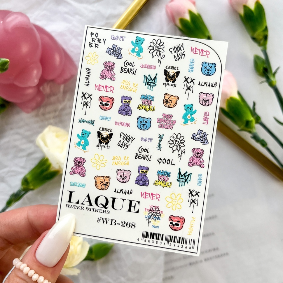 Sticker design WB268  (water soluble stickers) by LAQUE